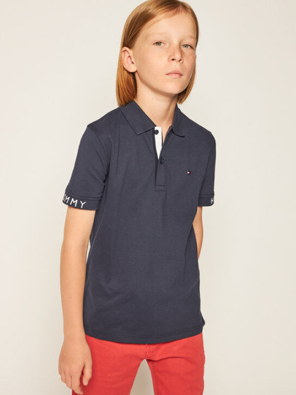 Sleeve Text Polo S/S Twilight Navy 654-860 / 10