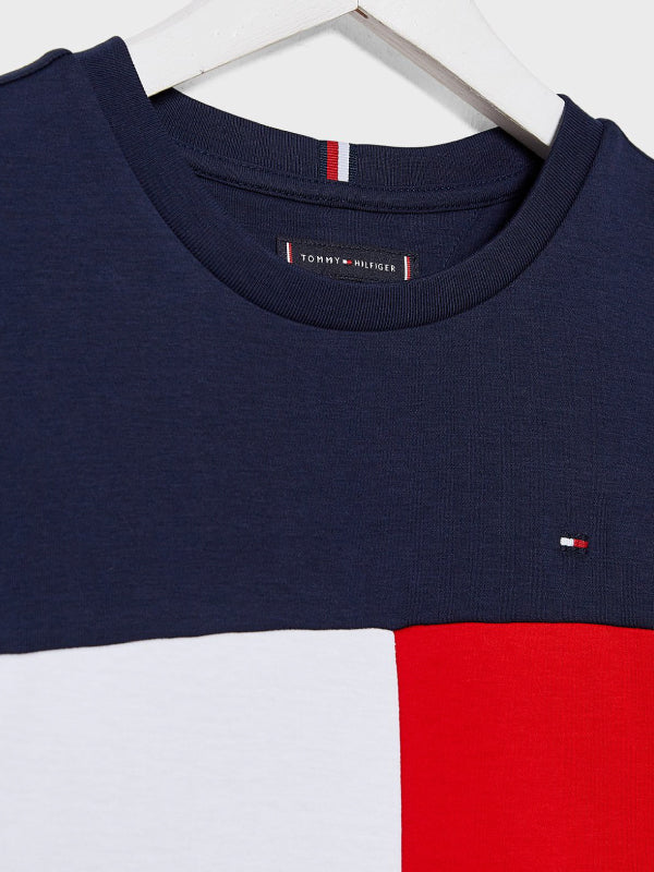 Hilfiger Colorblock Tee S/S Twilight Navy / 10