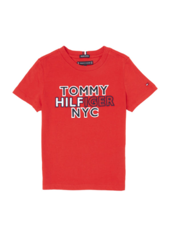 Th Nyc Graphic Tee S/S Deep Crimson / 10