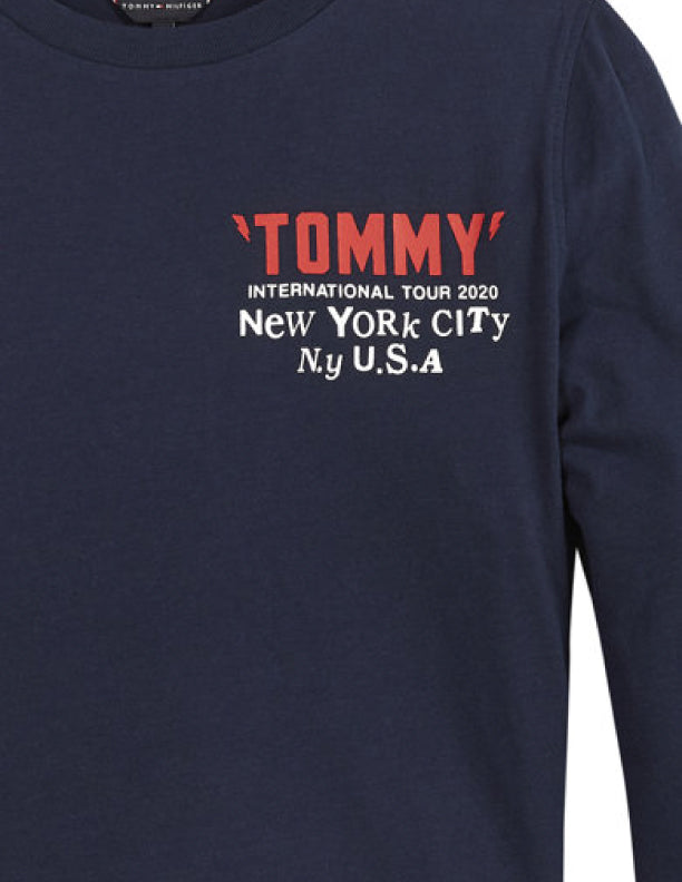 Tommy On Tour Tee L/S Twilight Navy / 10