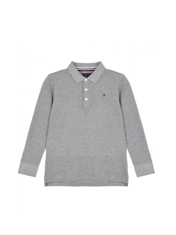 Flag Colorblock Polo L/S Mid Grey / 10