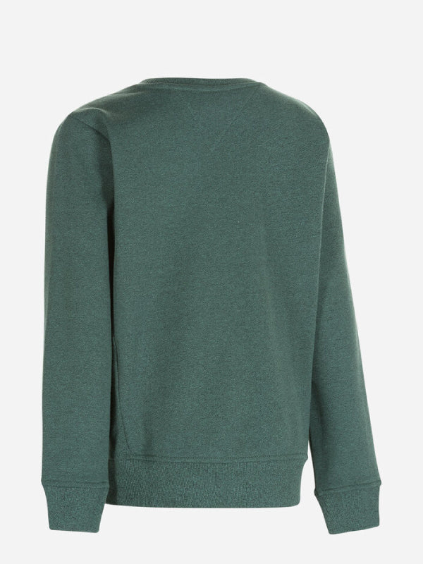 Global Detail Melange Sweatshirt Rural Green / 10