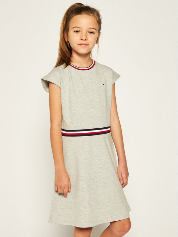 Essential Skater Dress S/S Light Grey Heather / 10