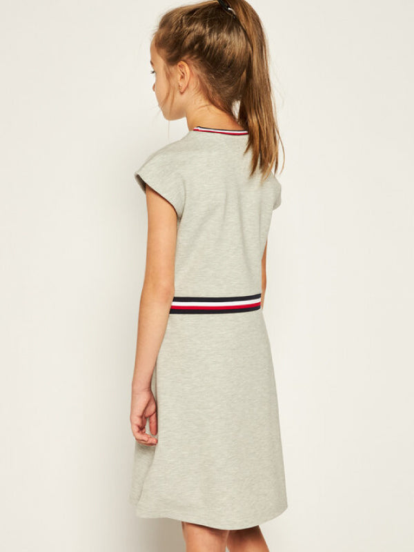 Essential Skater Dress S/S Light Grey Heather / 10