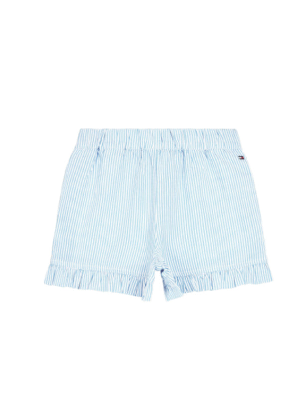 Ruffle Ithaca Stripe Shorts White/ Calm Blue / 6