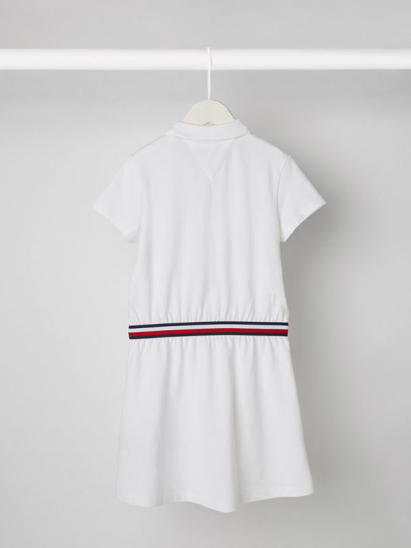 Global Stripe  Polo Dress S/S White / 4