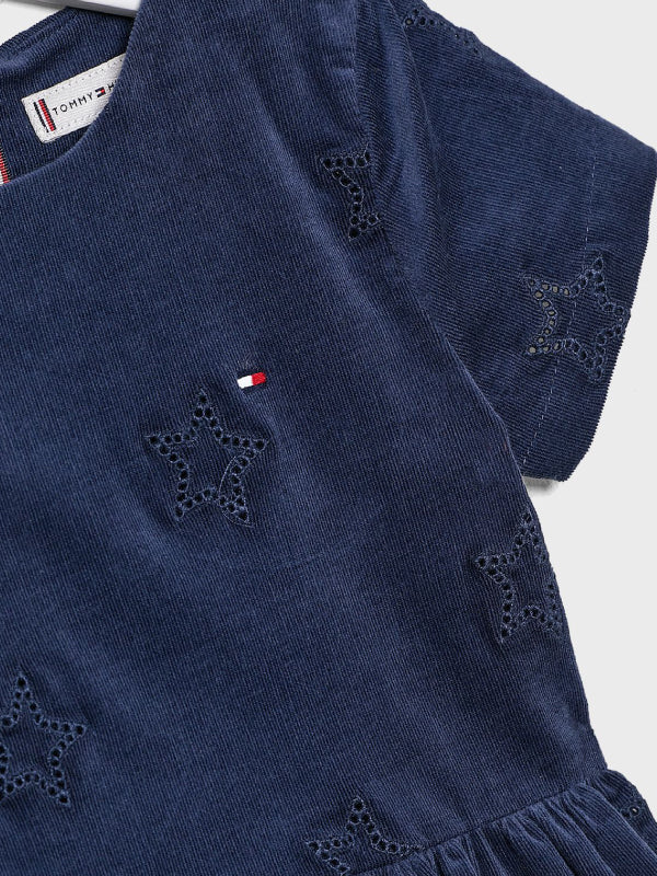 Embroidered Star Dress S/S Twilight Navy / 10