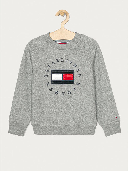 Heritage Logo Crew Sweatshirt Mid Grey Htr / 10