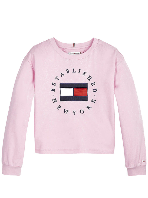 Heritage Logo Tee L/S Romantic Pink / 10