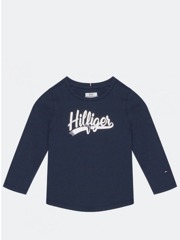 Script Foil Film Tee L/S Twilight Navy / 10