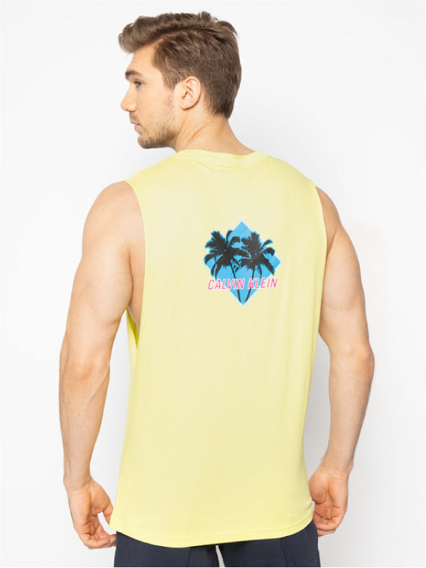 Relaxed Retro Crew Tank Safety Yellow / L