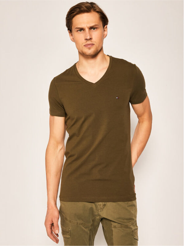 Stretch Slim Fit Tee ARMY GREEN / L