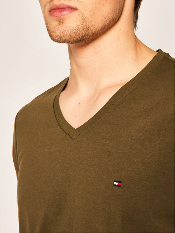 Stretch Slim Fit Tee ARMY GREEN / L