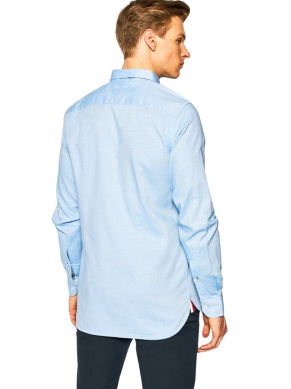 Slim Flex Essential Dobby Shirt Copenhagen Blue / L