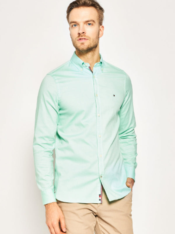 Slim Flex Essential Dobby Shirt Mystic Mint / L