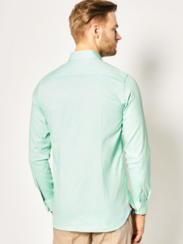 Slim Flex Essential Dobby Shirt Mystic Mint / L