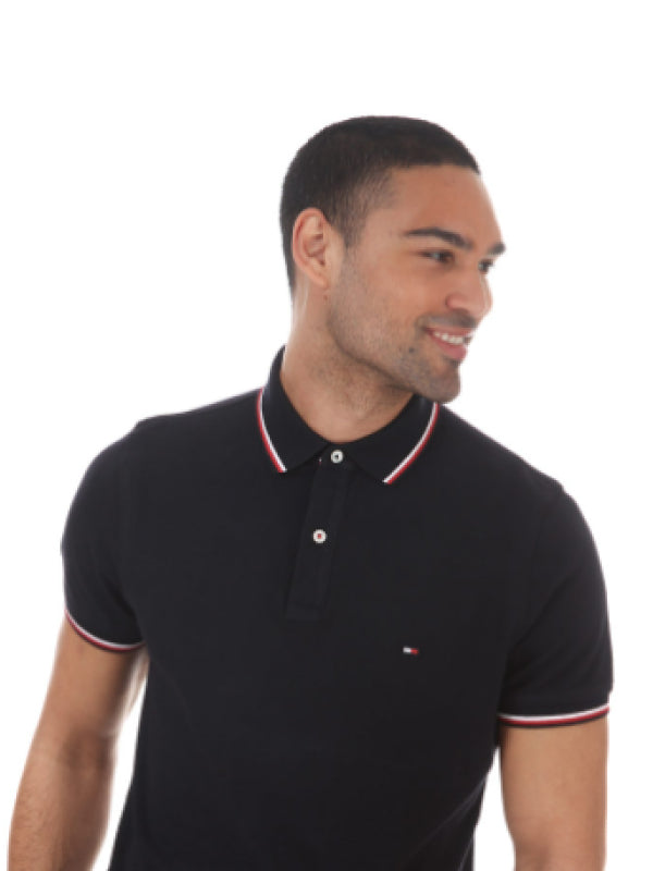 Core Tommy Tipped Slim Polo DESERT SKY / L