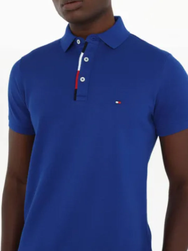 Rwb Placket Structure Slim Polo PHTHALO BLUE / L