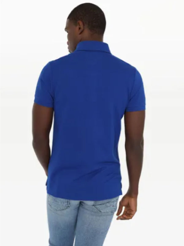 Rwb Placket Structure Slim Polo PHTHALO BLUE / L