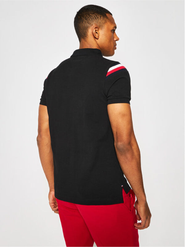 Shoulder Gs Insert Slim Polo BLACK / L