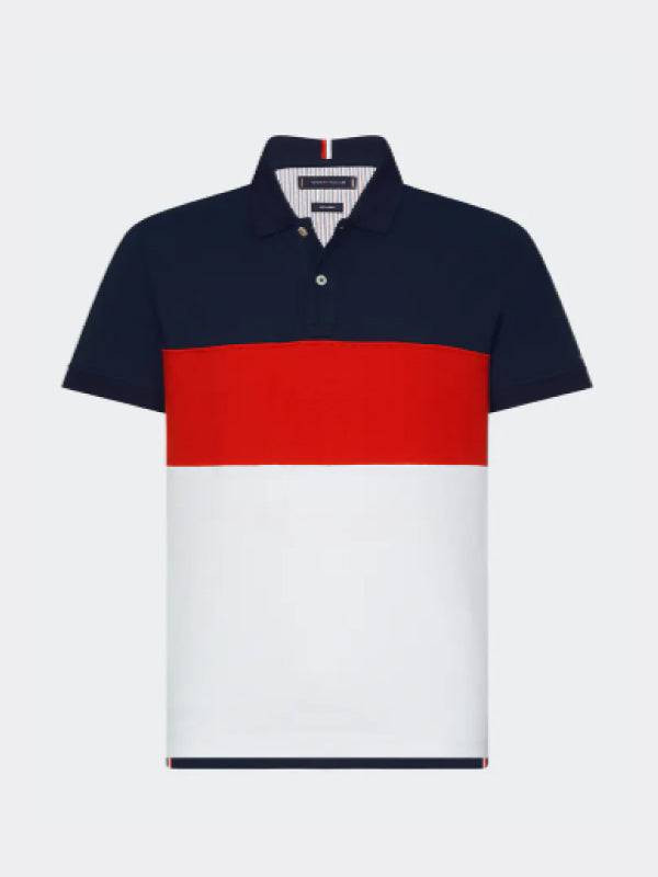 Colorblock Regular Polo DESERT SKY / PRIMARY RED / MULTI / L