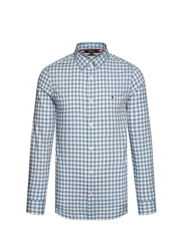 Slim Flex Htooth Gingham Shirt Blue Ink / Multi / L