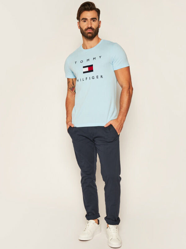 Tommy Flag Hilfiger Tee SAIL BLUE / L