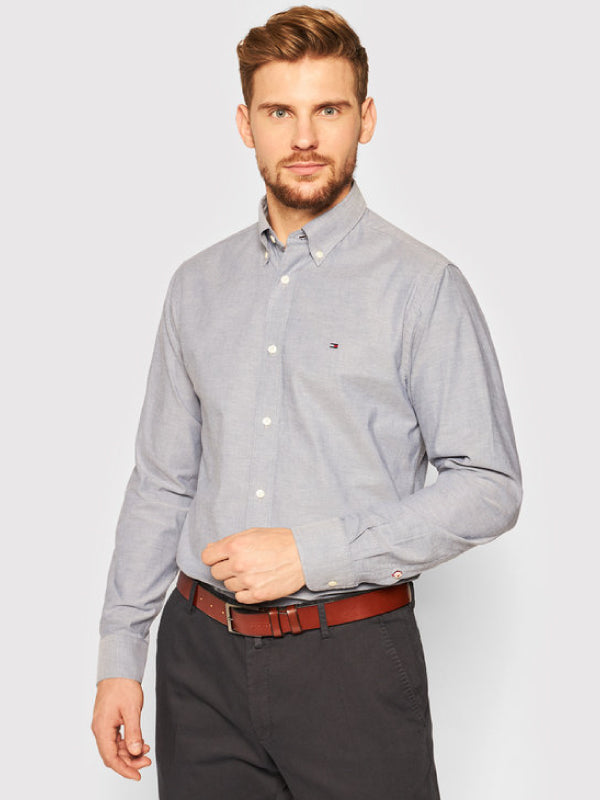 Flex Refined Oxford Shirt Carbon Navy / L