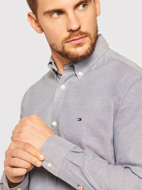 Flex Refined Oxford Shirt Carbon Navy / L