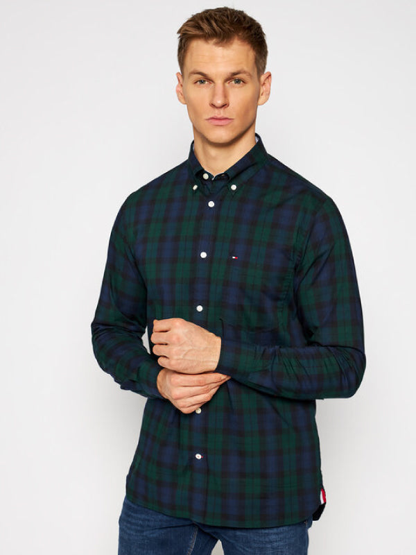 Flex Black Watch Check Shirt Hunter / Pitch Blue / Black / L