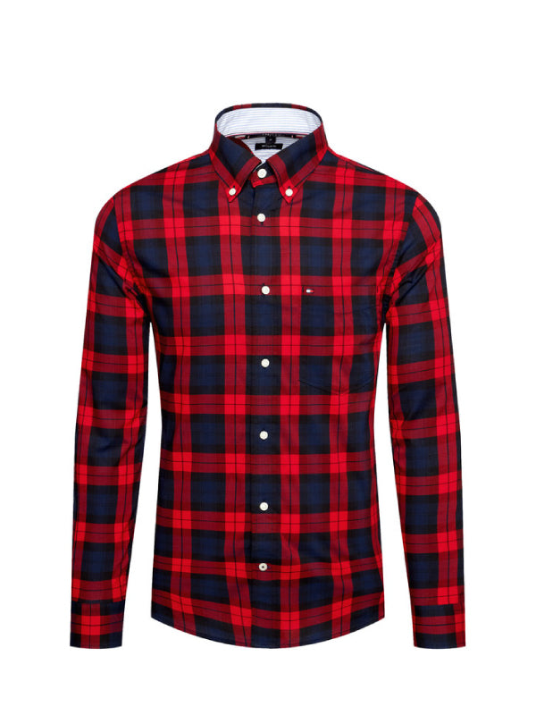 Flex Black Watch Check Shirt Primary Red / Pitch Blue / Black / L