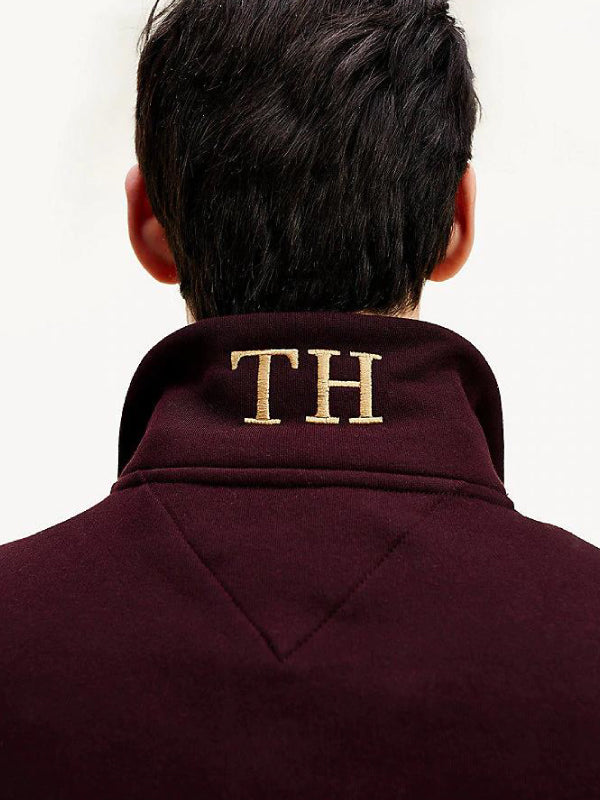 Icon Half Zip Mock Deep Burgundy / L