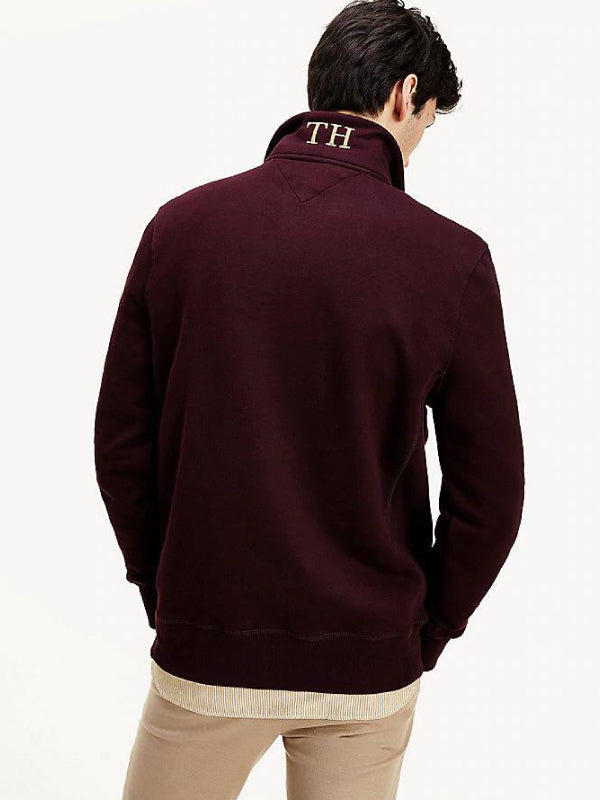 Icon Half Zip Mock Deep Burgundy / L