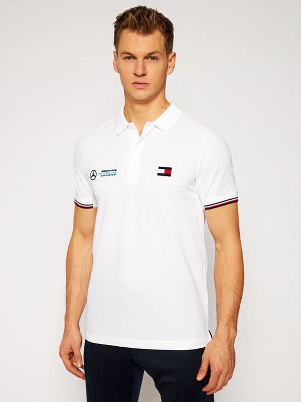 1 Mb Logo Polo White / L