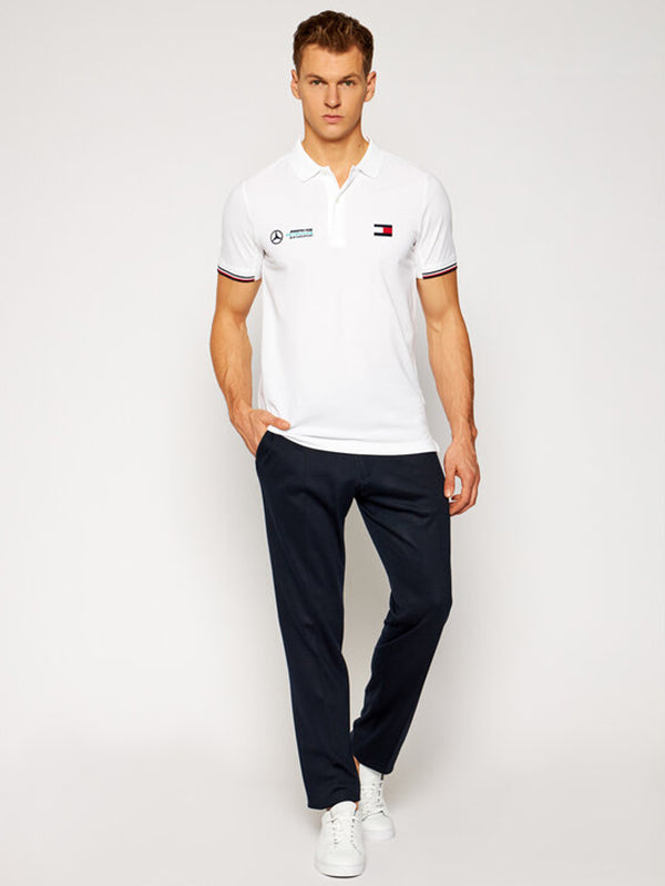 1 Mb Logo Polo White / L