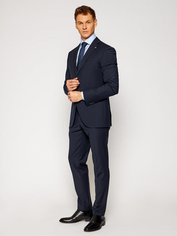 Flex Solid Slim Fit Bs Suit Space Blue / 48