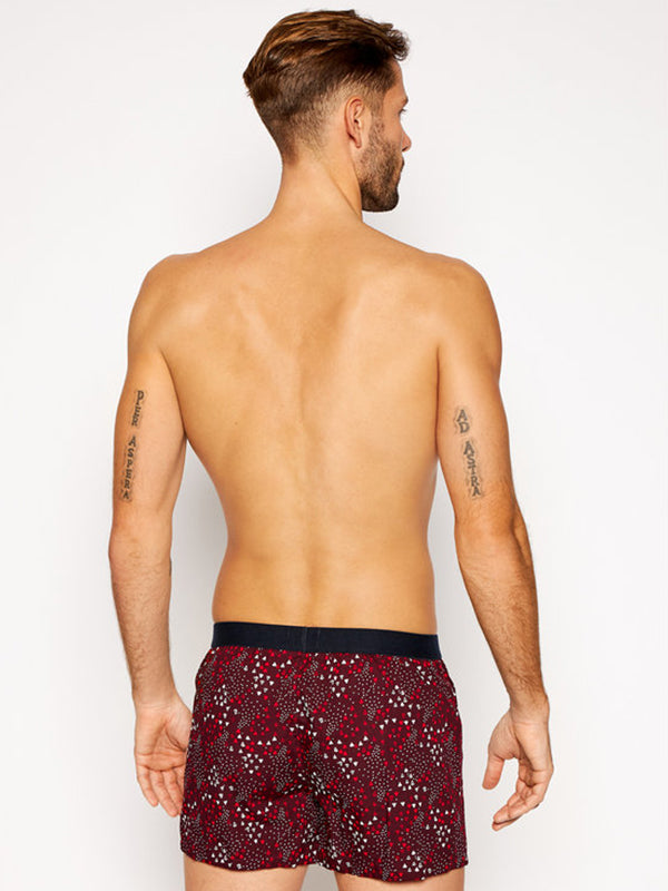 Woven Boxer & Sock Set Deep Burgundy/Deep Burgundy / XL