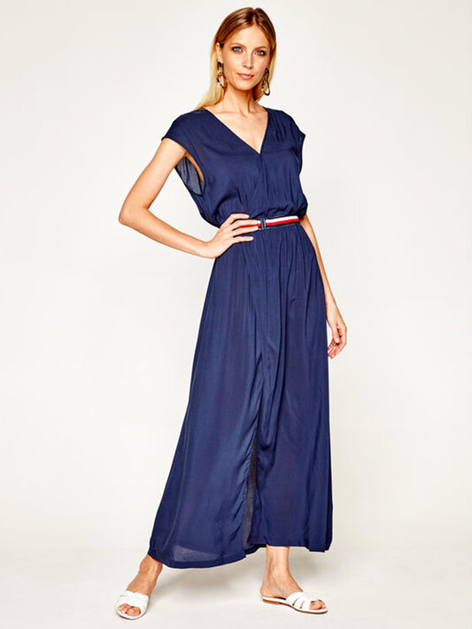 Wrap Dress Pitch Blue / L