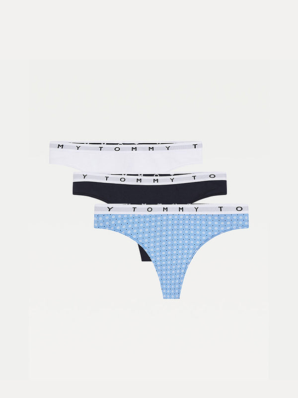 3P Thong Print Light Iris Blue/Desert Sky/White / LG