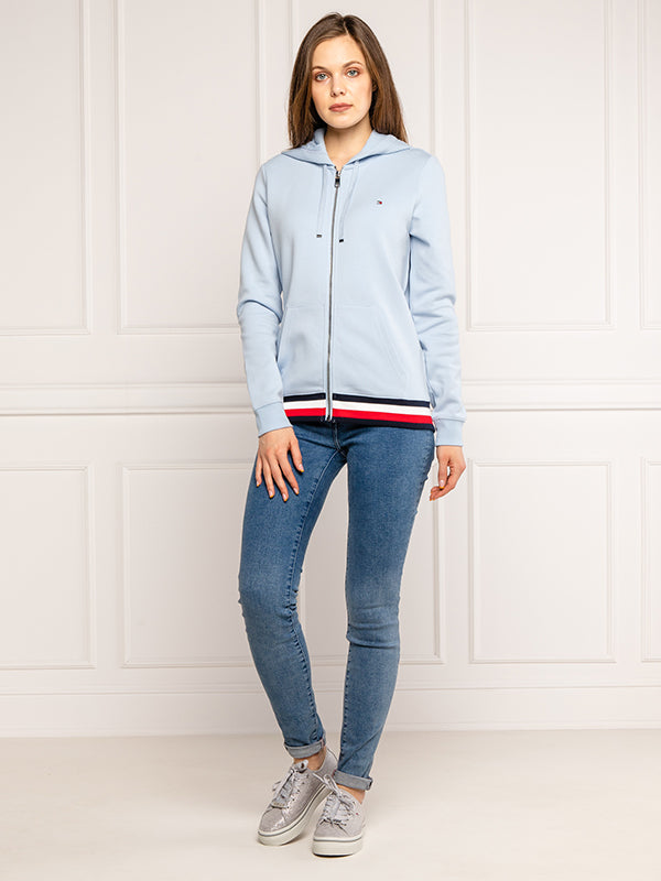 Zip-Through Hoodie BREEZY BLUE / L