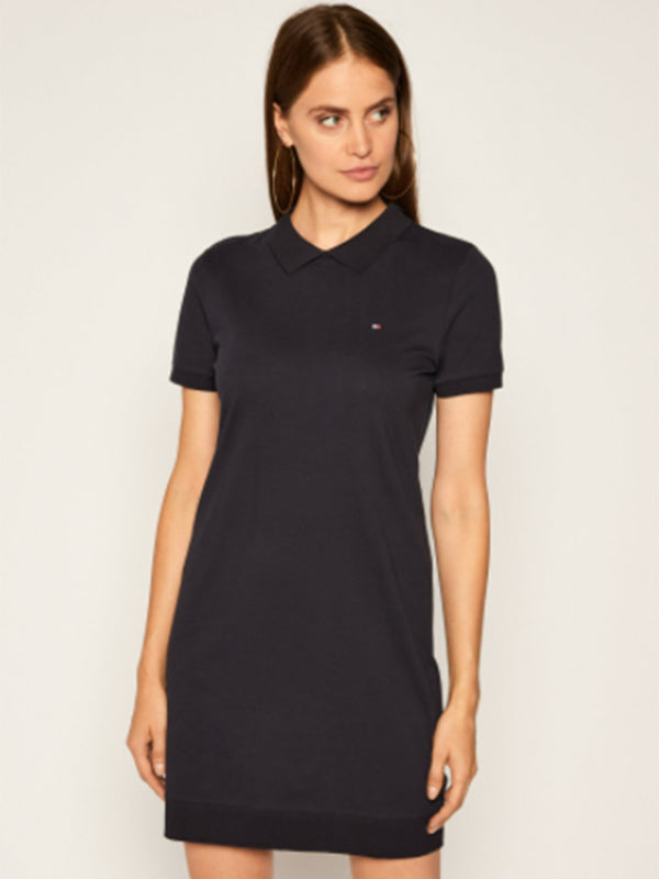 Khloe Relaxed Polo Dress Ss DESERT SKY / L