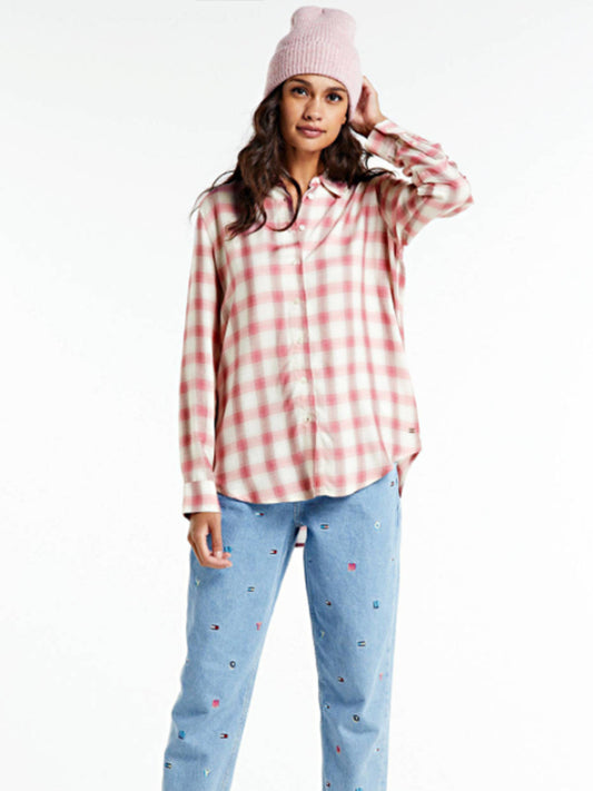 Shira Check Shirt Ls SHADOW CHECK SMALL PINK / 42