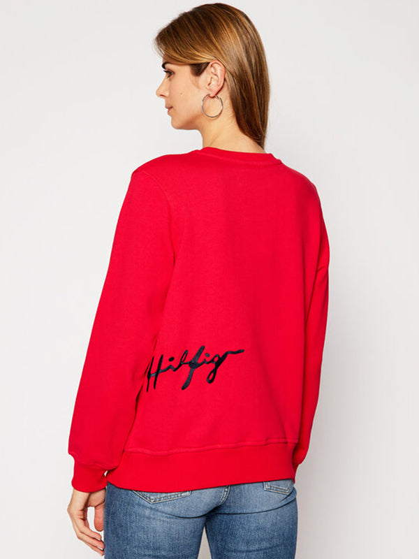 Regular C-Nk Script Sweatshirt Cornell Red / XL