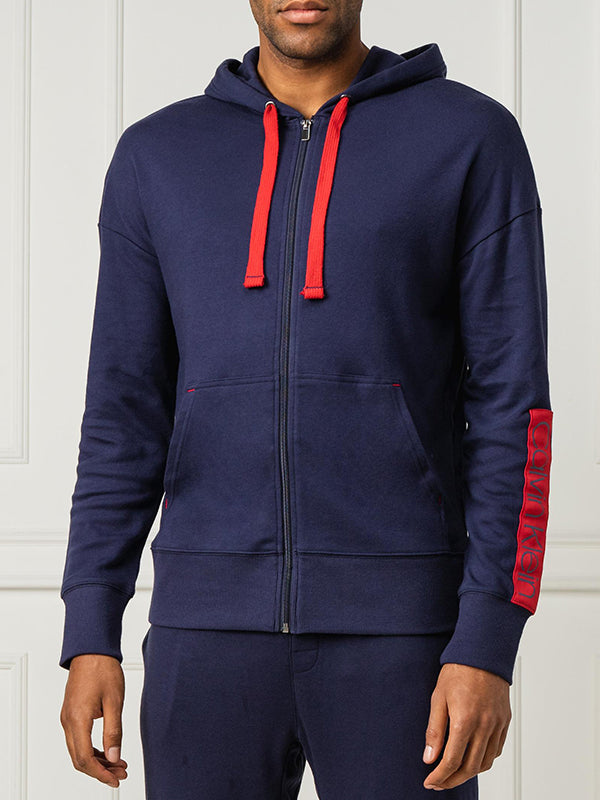 Full Zip Hoodie BLUE NOIR / L