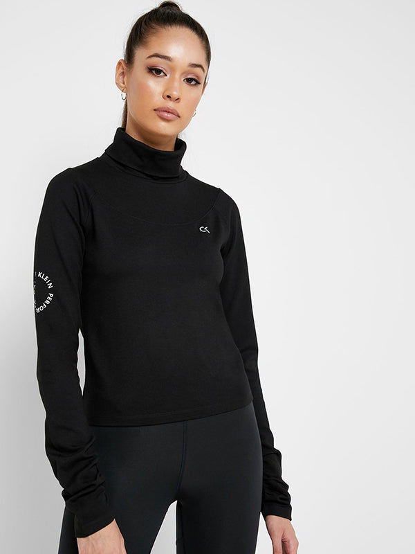 Mock Neck Pullover CK Black / L