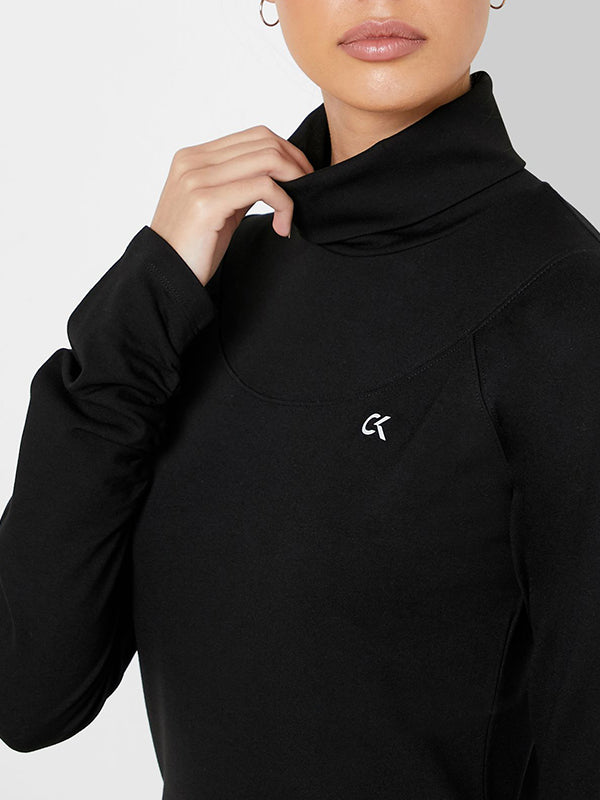 Mock Neck Pullover CK Black / L