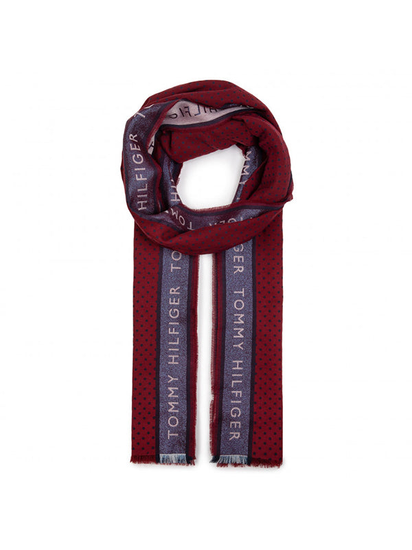 Tommy Selvedge Scarf Cabernet / Tommy Navy / OS