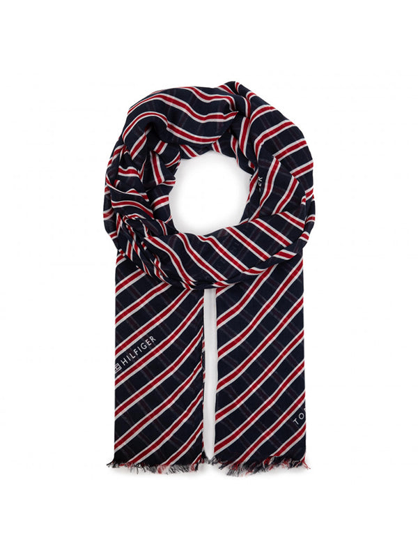 Regimental Stripes Print Scarf Corporate / OS