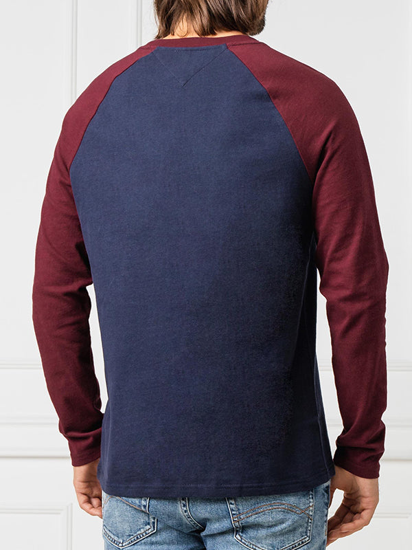 Tjm Raglan Tee BURGUNDY / BLACK IRIS / L