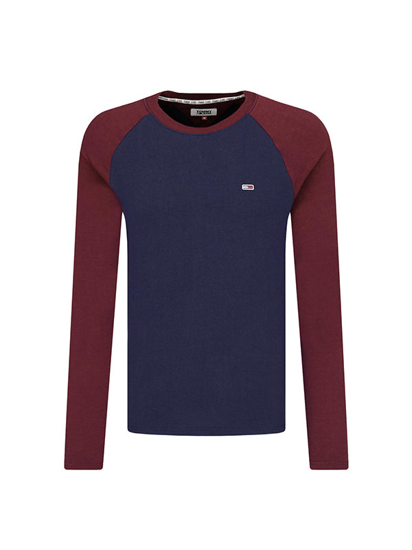 Tjm Raglan Tee BURGUNDY / BLACK IRIS / L